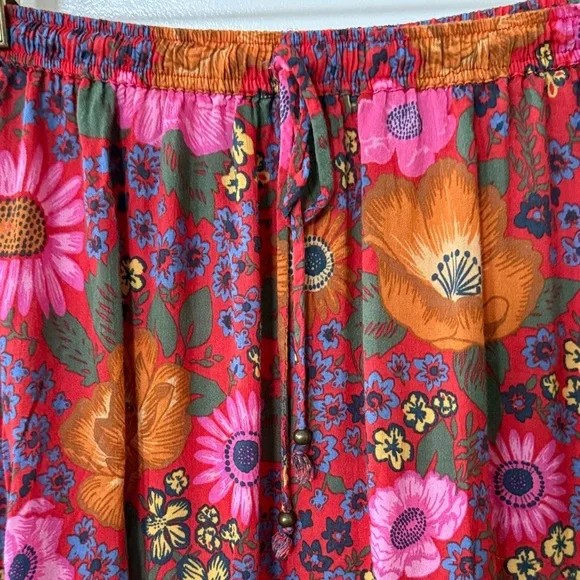 Free People x Spell & the Gypsy Pink and Red Floral Tank and Maxi Skirt Set - Picture 10 of 11